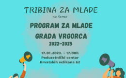Tribina za mlade - prezentacija Programa za mlade grada Vrgorca 2022-2025