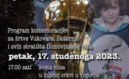 Program - Dan sjećanja na žrtve Domovinskog rata i Dan sjećanja na žrtve Vukovara i Škabrnje