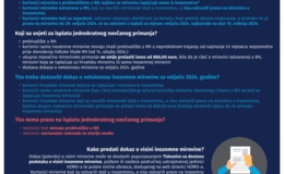 Odluka o isplati jednokratnog novčanog primanja korisnicima mirovine
