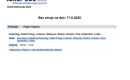 HEP OBAVIJEST - PLANIRANI RADOVI