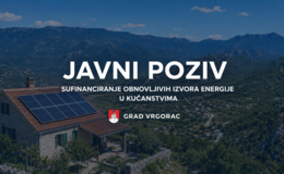 Javni poziv za sufinanciranje korištenja obnovljivih izvora energije 